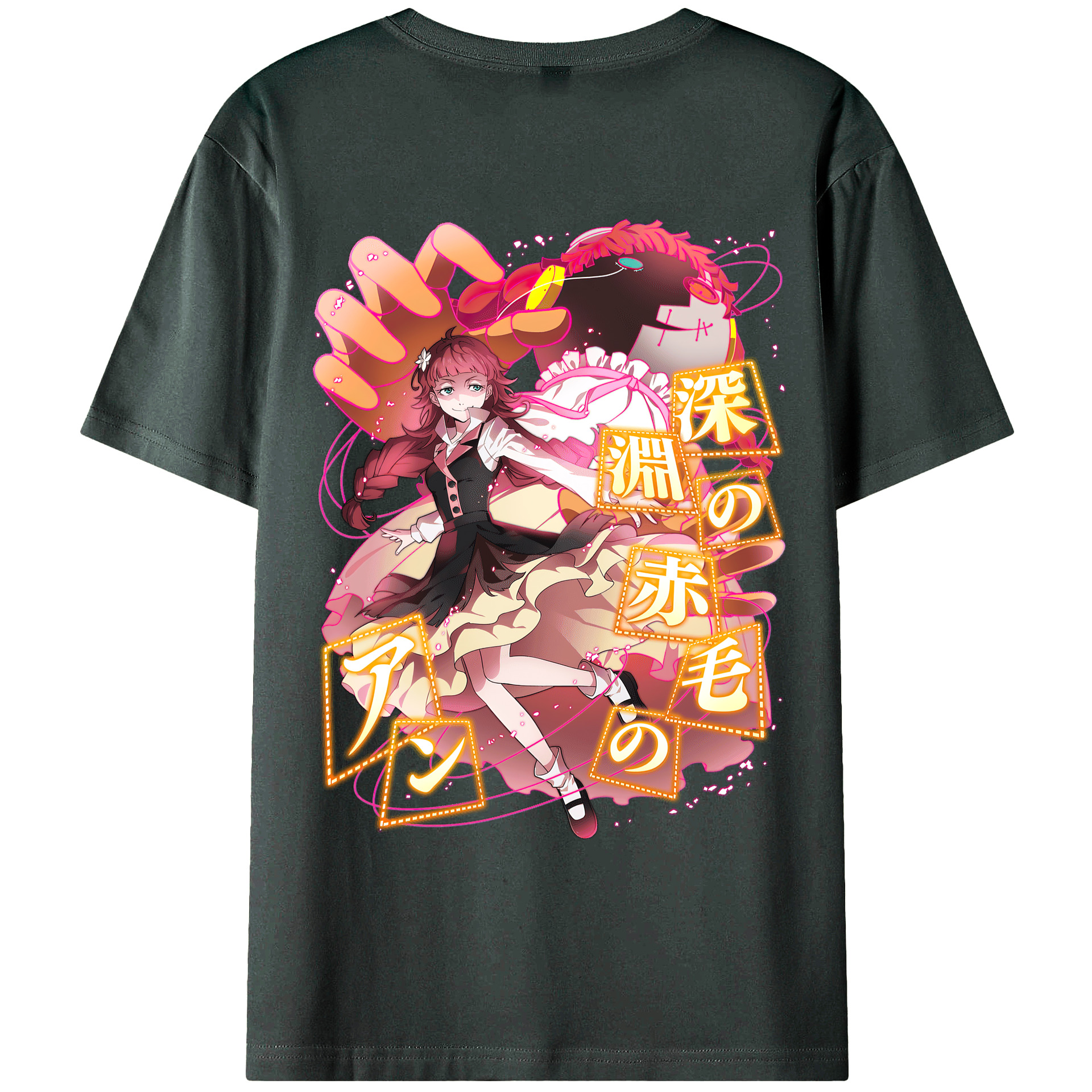（画像用） 文豪ストレイドッグス Bungo Stray Dogs 綿100％ メンズ半袖Tシャツ（バックプリント） 通気性